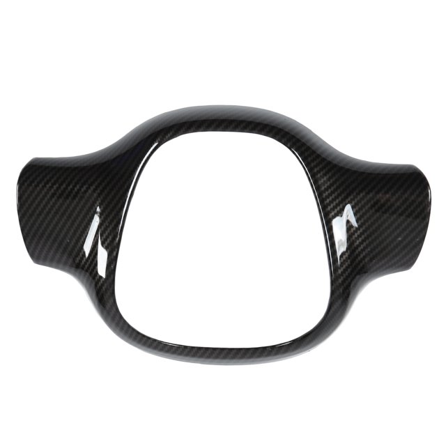 ANGGREK Autocollant de Volant de Direction Remplacement de Style en Fibre de Carbone de Garniture de Roue de Direction pour Smart 20092015, Moulage de Roue de Direction