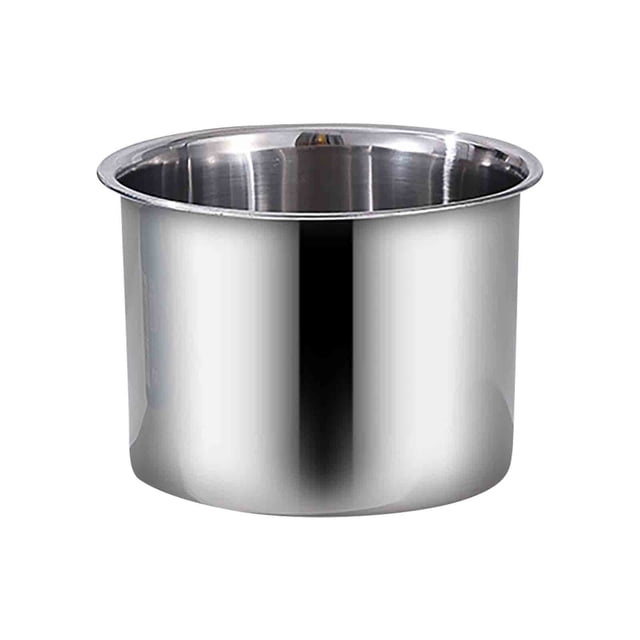 kcavykas Bassine à Huile en Acier Inoxydable de Qualité Alimentaire avec Couvercle (1 Pce)