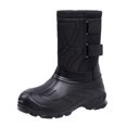 thumbnail image 1 of Wdhugt Tall Boots For Men With Fleece Lining Soft Sole Plus Size Comfortable Warm Wear Fall Winter Season Eva Material, 1 of 8