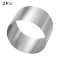 thumbnail image 3 of Unique Bargains 2PCS Round Cake Ring 3.14 x 2 Inch Stainless Steel Pastry Mousse Dessert Ring for Baking Cooking Making Tool, 3 of 6