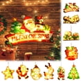 thumbnail image 1 of Christmas Window Lights under 5! CQCYD Christmas Window Hanging Lights, LED Decorative Lights for Shop and Home, Battery Powered Suction Cup Lights for Holiday Decor, 1 of 9