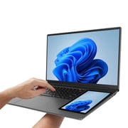 Double Screen Laptop, 15.6 Inch Laptop with 7 Inch Touchscreen 16GB  Quad CoreLaptop Notebook Computer 7000mAh Portable Business Laptop Computer for