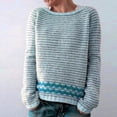 thumbnail image 1 of Dvkptbk Chandails pour Femmes Chandail à Col Rond Ample Mode Confortable Vêtements en Liquidation, 1 of 6