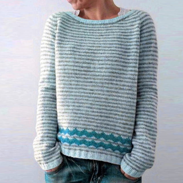 Dvkptbk Chandails pour Femmes Chandail à Col Rond Ample Mode Confortable Vêtements en Liquidation