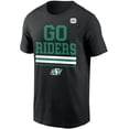 thumbnail image 1 of CFL Saskatchewan Roughriders Go Riders Black X-Large T-Shirt, 1 of 4