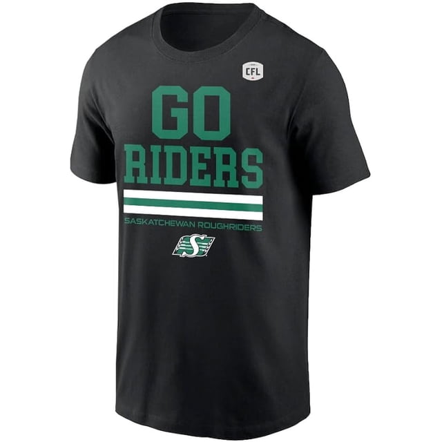 CFL Saskatchewan Roughriders Go Riders Black X-Large T-Shirt