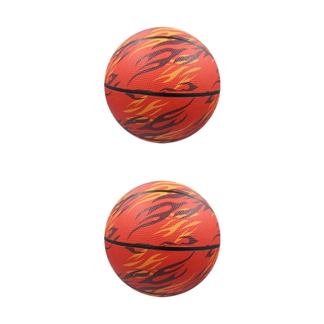 mmirethe PU Durable Kids Basketball For Training And Match Eco-friendly Ingredients Impact-resistant Red- size 7 2Set