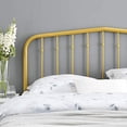 thumbnail image 5 of Modway Lennon Tête de Lit Simple Moderne Style Ferme en Métal, Or, 5 of 5
