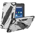 thumbnail image 1 of Mignova All-New Fire 7 9th Generation 2019 Case, [Handle Stand] Durable Dual Layer Back Cover Anti-Slip Shockproof Armor Defender Protective Case for Amazon Fire 7 9th Generation 2019(Silver), 1 of 7