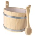 thumbnail image 2 of koolsoo 17L Wood Sauna Barrel and Ladle Bath Bucket SPA Accessory for SPA Sauna Home, 2 of 9