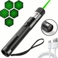 thumbnail image 4 of Green Laser Pen, Rechargeable 3.7V 532nm Wavelength Portable Laser Pointer with Hand Rope for Outdoor Camping, 4 of 8