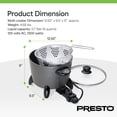 thumbnail image 4 of Presto Options Electric Multi Cooker, Steamer and Deep Fryer with Ceramic Nonstick Finish, 4 of 11