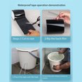 thumbnail image 2 of Baohd PVC Permanent Water All Patch Tape Waterproof Leak Repair Tape Outdoor Strong To Apply Permanent Water All Patch white 5*150cm, 2 of 6