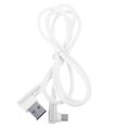 thumbnail image 3 of CNKOO Right Angled Micro USB Cable White Interface Charging Degree Data, 3 of 8
