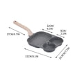 thumbnail image 2 of Non Stick Pan,Non Stick Frying Pan Three in One Frying Pan Flat Bottomed Pan Multi-Purpose Non Stick Pan Household Frying Pan Multifunctional Fanshi Breakfast Pan Non Sticking Frying Pan, 2 of 7