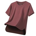thumbnail image 1 of T-Shirts Unis pour Hommes en Polyester Polyvalents pour l'Extérieur Confort Estival Décontracté, 1 of 7