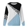 thumbnail image 4 of HKEJIAOI T-Shirts à Manches Longues en Polyester pour Femmes, Imprimé Floral, Col Rond, Hauts d'Été à Manches Longues pour Femmes 2023, 4 of 4