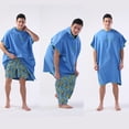 thumbnail image 4 of Wweixi Stay Comfortable And Stylish Polyester And Microfiber Changing Robe Soft And Absorbent Towel Poncho blue, 4 of 6