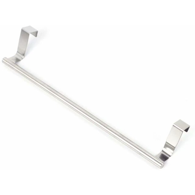Cribun 2 Packs Forma Over-the-Cabinet Kitchen Dish Towel Bar Holder - 9", Brushed Stainless Steel