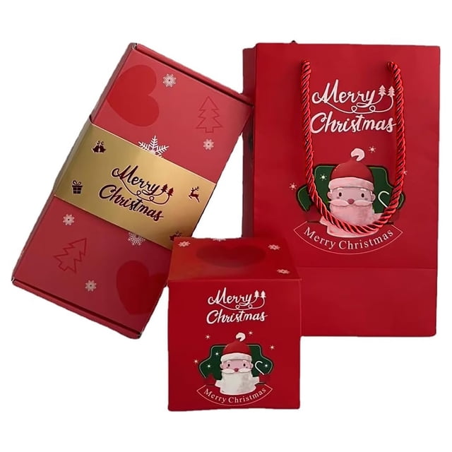 MTBLYS Christmas Surprise Box Set 12 Bouncing Up Boxes Gift Box and Bag Included Holiday Present Party Favor and Gift Giving