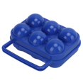 thumbnail image 1 of 6 Grid Egg Box, ABS Eggs Protective Box Shatterproof Anti Extrusion  For Trips For Barbecues For Picnics Orange,Blue,Green, 1 of 8