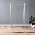thumbnail image 4 of Solid Wood No Tool Assembly Collapsible Aesthetic Clothing Garment Rack, 4 of 9