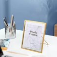 thumbnail image 3 of tredstone Creative Nordic Metal Glass Photo Frame Crafts Home Desktop Bedroom Decors M Golden, 3 of 8