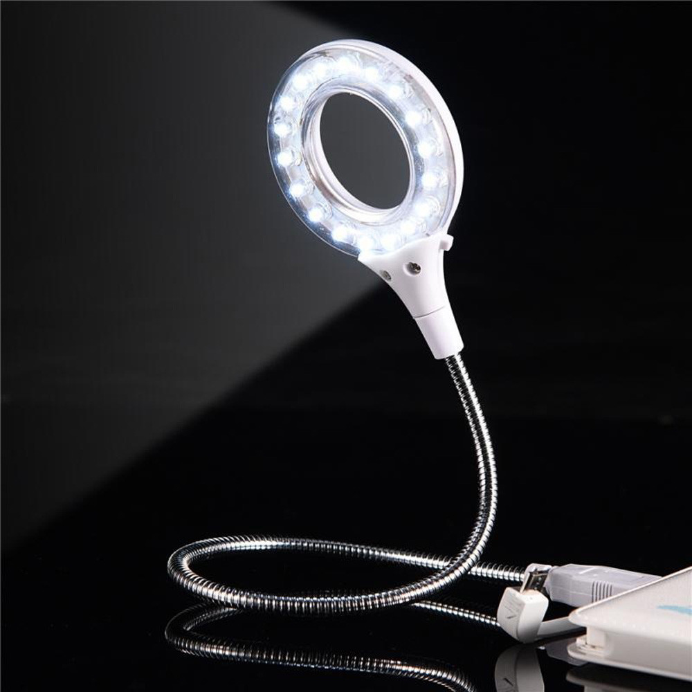 SMihono Lumière LED USB Portable Universelle Haute Luminosité 18 Pcs Noir Blanc