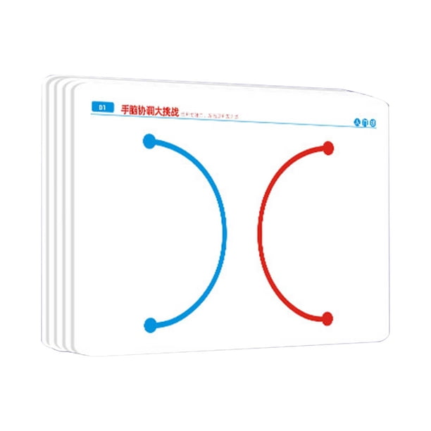 Cartes d'entraînement pour le développement cérébral | Jouet éducatif cognitif – 20 cartes à jouer pour le cerveau gauche et droit | pour la coordination manuelle et la motricité Cartes d'entraînement pour le développement cérébral | Jouet éducatif cognitif – 20 cartes à jouer pour le cerveau gauche et droit | pour la coordination manuelle et la motricité