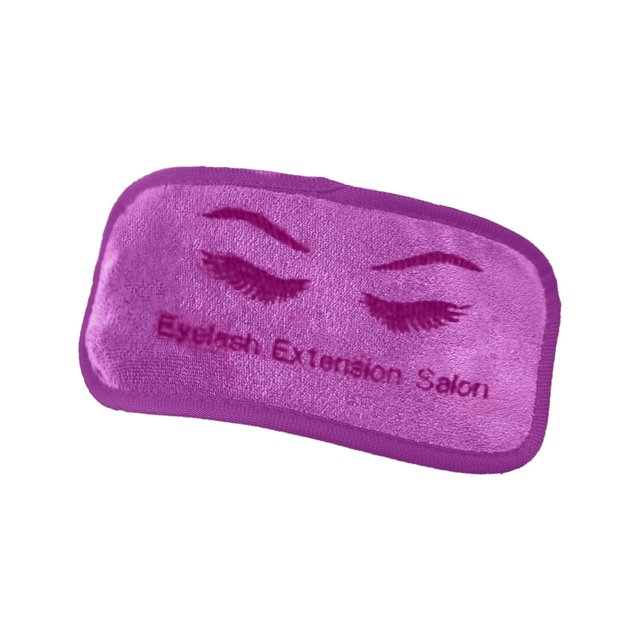 maskred Durable Extension de Cils Front Pad Microfibre Holder Extension Plateau Souple Violet 9 x 19cm 1Set