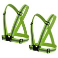 thumbnail image 1 of TOPTIE 2Pack Reflective Running Vest Lightweight High Visibility Adjustable Safety Vest for Running, Jogging-NeonGreen, 1 of 8