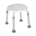 thumbnail image 1 of Drive Medical White Adjustable Height Bath Stool, 1 of 2