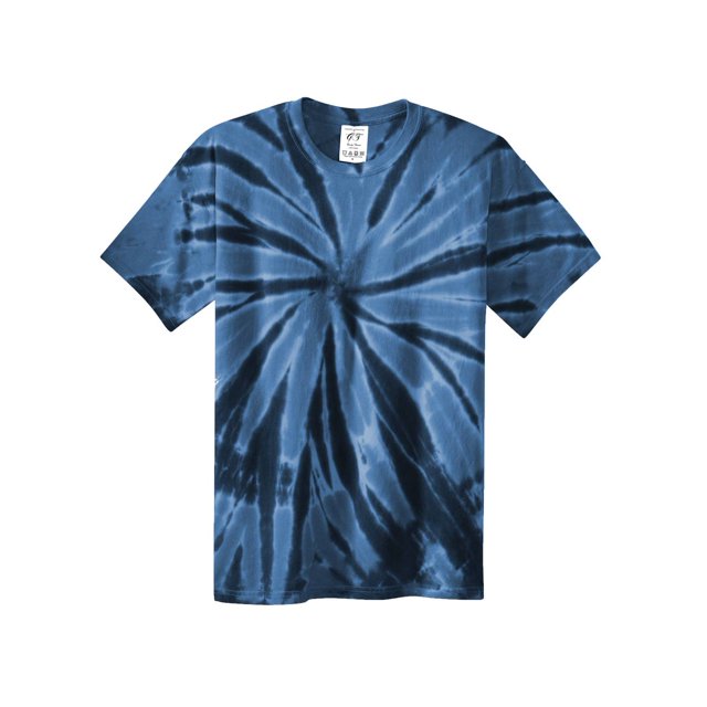 Gravity Threads Mens Tie-Dye Short-Sleeve T-Shirt - Navy - Medium