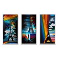 thumbnail image 2 of Designart "Contemporary Rainbow Eiffel Tower in Paris II" City Paris Framed Wall Art Set Of 3 - Multicolor Paris Frame Gallery Wall Set For Home Decor, 2 of 6