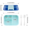 thumbnail image 3 of Lunch Box For Kids Lunch Container With 5 Compartments Leak Proof Portable Handle Microwave/Dishwasher, 3 of 9
