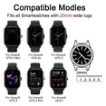 thumbnail image 3 of Replacement Sport Watch Band for  GTS 4 Quick Release Adjustable Silicone Watch Strap for 20mm Wide Lugs Watch, 3 of 7