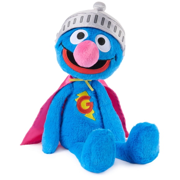 GUND Sesame Street Official Toothpick Super Grover Plush, Plush Muppet, Sensory Toy, Sesame Street Stuffed Animals, Kids Gifts, Blue, 15&ac
