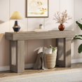 thumbnail image 1 of Tribesigns Table Console 63 Pouces de Long, Table Rectangulaire en Bois derrière le Canapé, 1 of 5