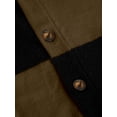 thumbnail image 4 of MAWCLOS Mens Outwear Open Front Cardigan Sweater Long Sleeve Sweaters Knitted Outdoor Color Block Cardigans Black M, 4 of 6