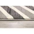 thumbnail image 4 of Rug Branch Montage 2' x 7' (Exact Size: 2'3" x 7') Geometric Indoor Runner Rug, Grey Beige, Wave - Entryway, Hallway, Bathroom, and Kitchen, 4 of 4