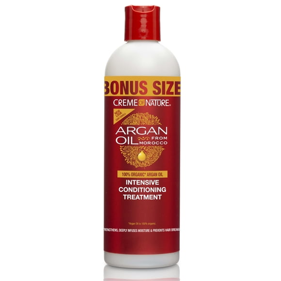 Creme of Nature Argan Oil for Hair Intensive Conditioning Treatment Argan Oil of Morocco Moisturizing Hair Care 15.2 Fl Oz
