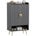 thumbnail image 1 of HOMCOM Narrow Shoe Cabinet for Entryway Shoe Storage Cabinet with Storage, 1 of 10