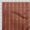 thumbnail image 3 of oneOone Viscose Chiffon Fabric Stripe Ikat Printed Craft Fabric BTY 42 Inch Wide, 3 of 4