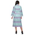 thumbnail image 3 of Moomaya Printed Robe For Girls Cotton Bathrobes For Women Wrap Dressing Gown, 3 of 6