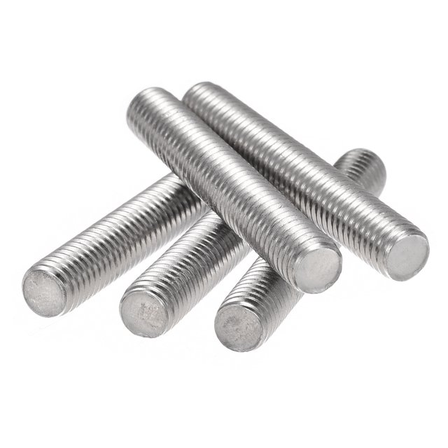 Unique Bargains M8 x 50mm 304 Stainless Steel Fully Threaded Rod Right Hand Threads 5 Pack