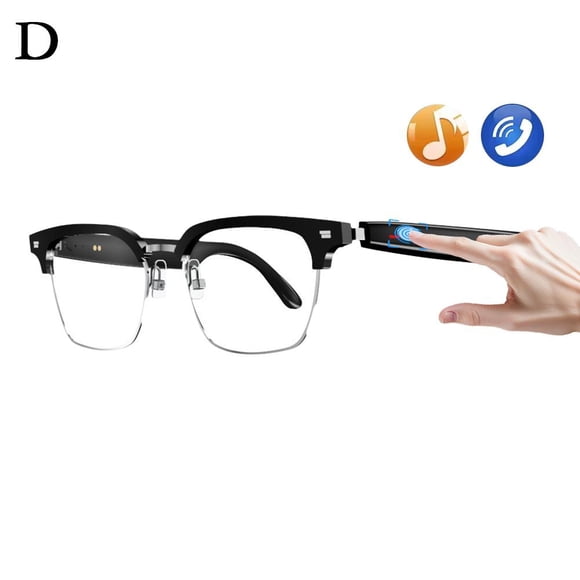 BOWTONG E13 Smart Glasses Blue Light Filtering Polarized Sunglass Lenses AI Audio Call Reduction Voice Music Tooth Blue Eyewe E6E1 Noise