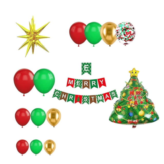 Garland Christmas Decorations Christmas Balloons Arch Kit 89Pcs Christmas Balloons Garland Arch Christmas Aluminium Confetti Balloons Foil Balloons Balloon Arch Kit