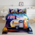 thumbnail image 2 of Erosebridal Happy Camping Bedding Full Comforter Set, Camper RV Car Down Comforter, Aurora Decor, 3-Piece, 2 of 6