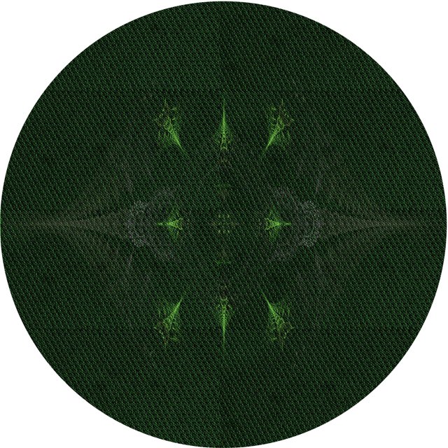 Ahgly Tapis Rond Lavable en Machine Intérieur Transitionnel Vert Émeraude Profond, 5 Pieds Rond