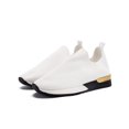 thumbnail image 2 of Woobling Chaussures Décontractées pour Femmes Espadrilles Confort Respirantes Ballerines Bout Rond Chaussette Espadrille Mode pour Femmes à Enfiler Chaussure de Marche Blanc 6.5, 2 of 9